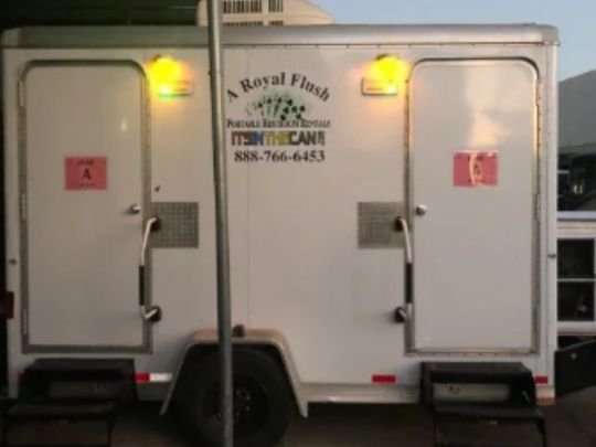 Luxury Bathroom Trailer Rental