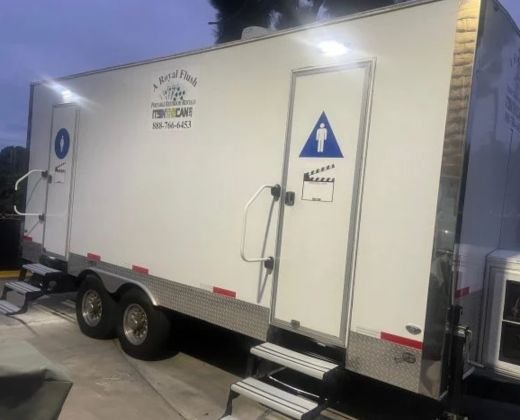 Two Station Restroom Trailer Rental